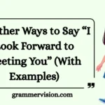 Other Ways to Say “I Look Forward to Meeting You”