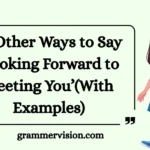 Other Ways to Say ‘Looking Forward to Meeting You’