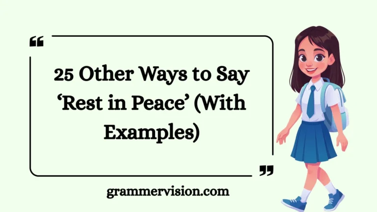 Other Ways to Say ‘Rest in Peace’