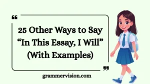 Other Ways to Say “In This EssayI Will”