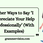 Other Ways to Say ‘I Appreciate Your Help Professionally