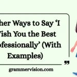 Other Ways to Say ‘I Wish You the Best Professionally