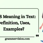 TSTS Meaning in Text