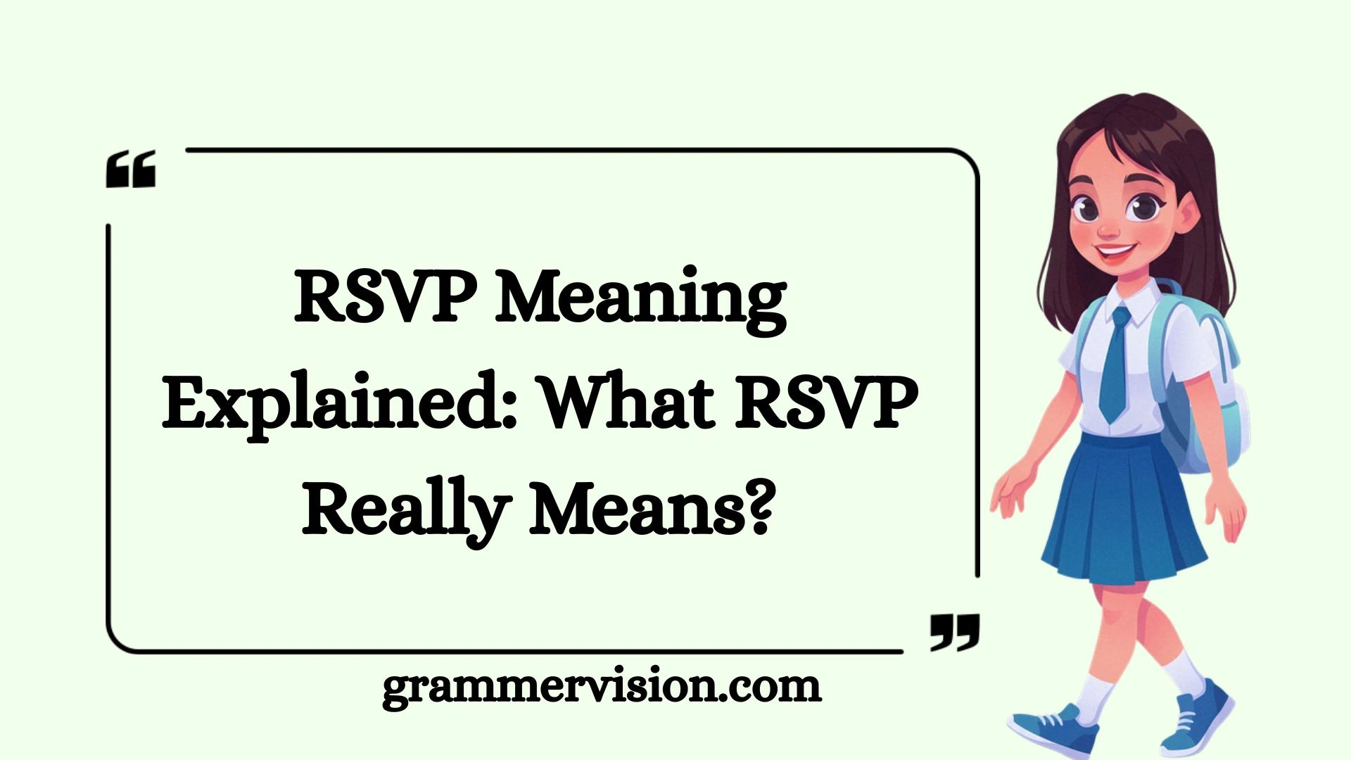 RSVP Meaning Explained: What RSVP Really Means?