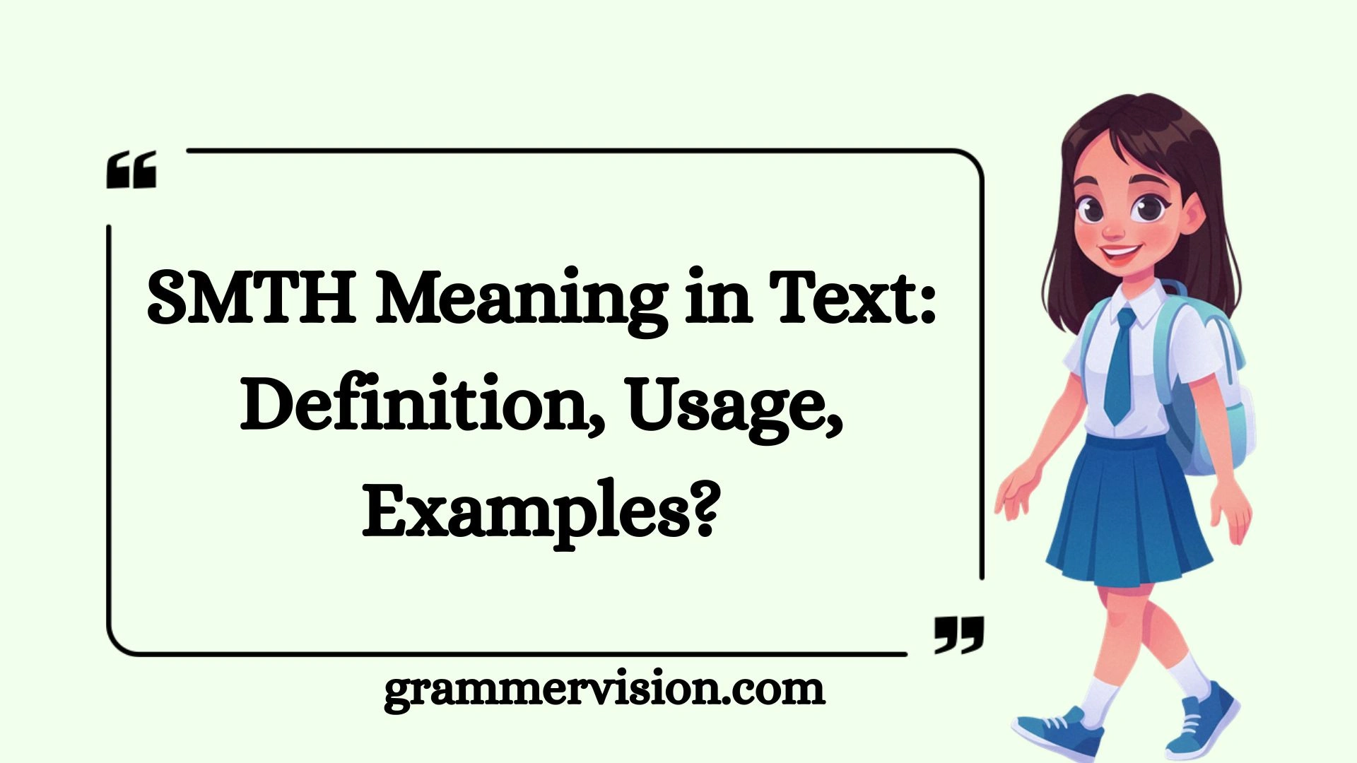 SMTH Meaning in Text: Definition, Usage, Examples?