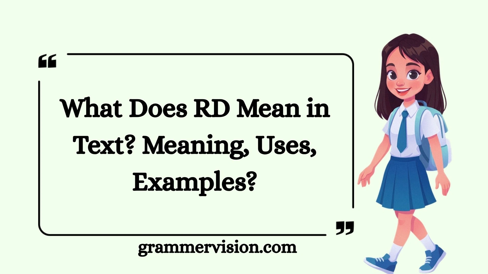 What Does RD Mean in Text? Meaning, Uses, Examples?