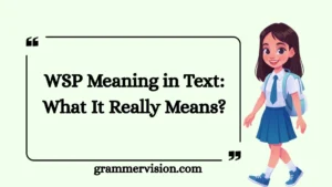 WSP Meaning in Text: What It Really Means?