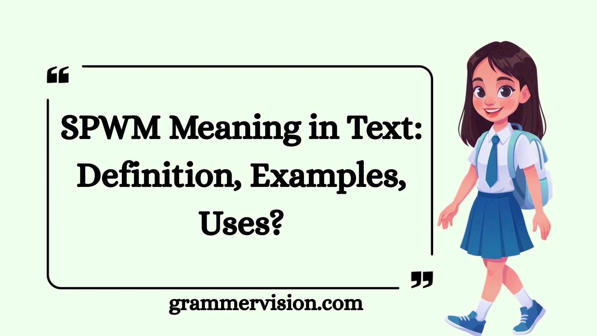 SPWM Meaning in Text: Definition, Examples, Uses?